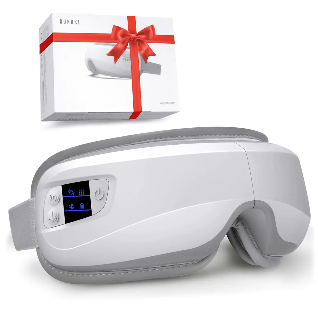 Eye Massager with Heat & Bluetooth Music Christmas Birthday Gifts for Women Men Heated Eye Mask for Migraines Relief Reduce Eye Strain Headache Relief and Improve Sleep Eye Care Gift Relax Eye