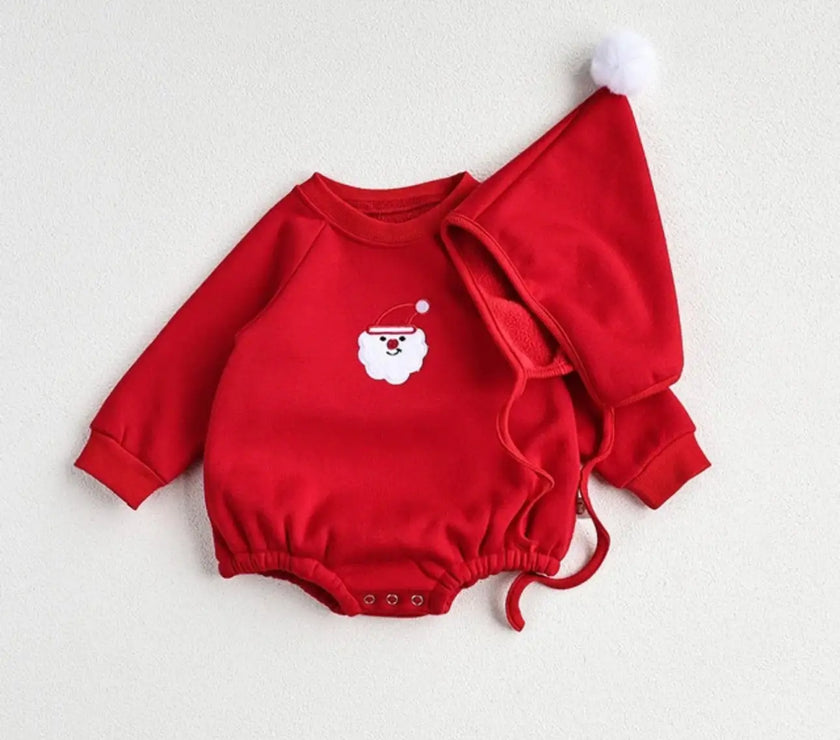 One Piece Embroidery Santa Clause Baby Clothing