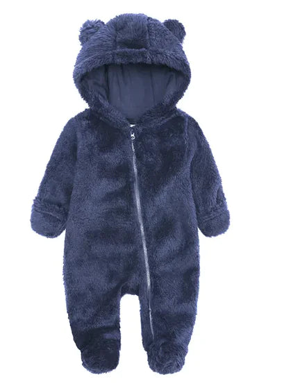 Cozy Flannel Baby Romper