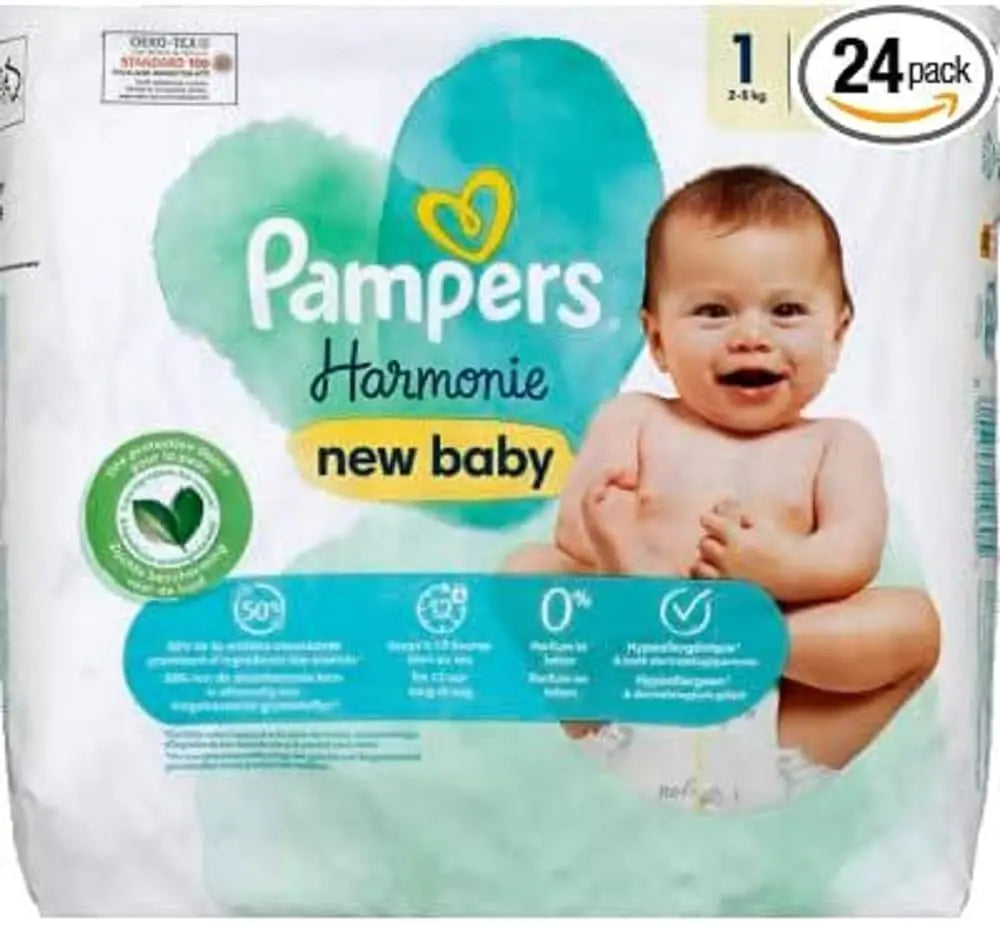 Harmony Baby Nappies Size 1 24-Pack