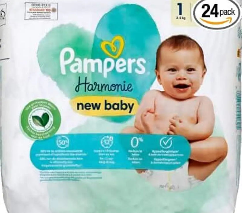 Harmony Baby Nappies Size 1 24-Pack