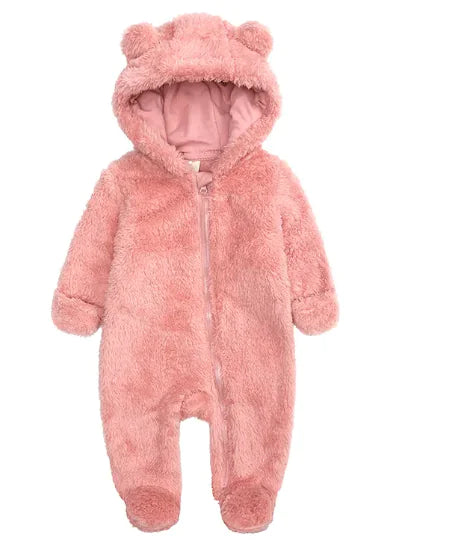 Cozy Flannel Baby Romper