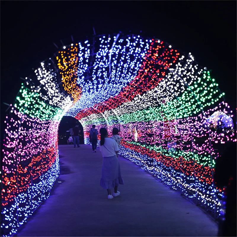 5-100M LED Christmas String Fairy Lights 220V EU Plug Indoor Outdoor Garland Light for Wedding Tree Holiday Party Decoration