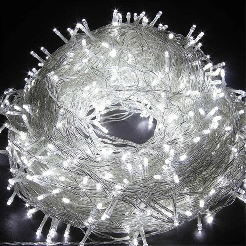5-100M LED Christmas String Fairy Lights 220V EU Plug Indoor Outdoor Garland Light for Wedding Tree Holiday Party Decoration