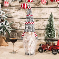 Christmas Wine Bottle Cover Merry Christmas Decorations For Home 2025 Christmas Ornament Xmas Navidad Natal Gifts New Year 2026