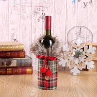 Christmas Wine Bottle Cover Merry Christmas Decorations For Home 2025 Christmas Ornament Xmas Navidad Natal Gifts New Year 2026