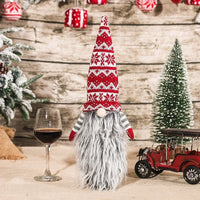Christmas Wine Bottle Cover Merry Christmas Decorations For Home 2025 Christmas Ornament Xmas Navidad Natal Gifts New Year 2026