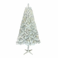 Holiday Time 6.5' Pre-Lit LED Paxton Pine Christmas Tree-White, 620 branch tips, 200 lights