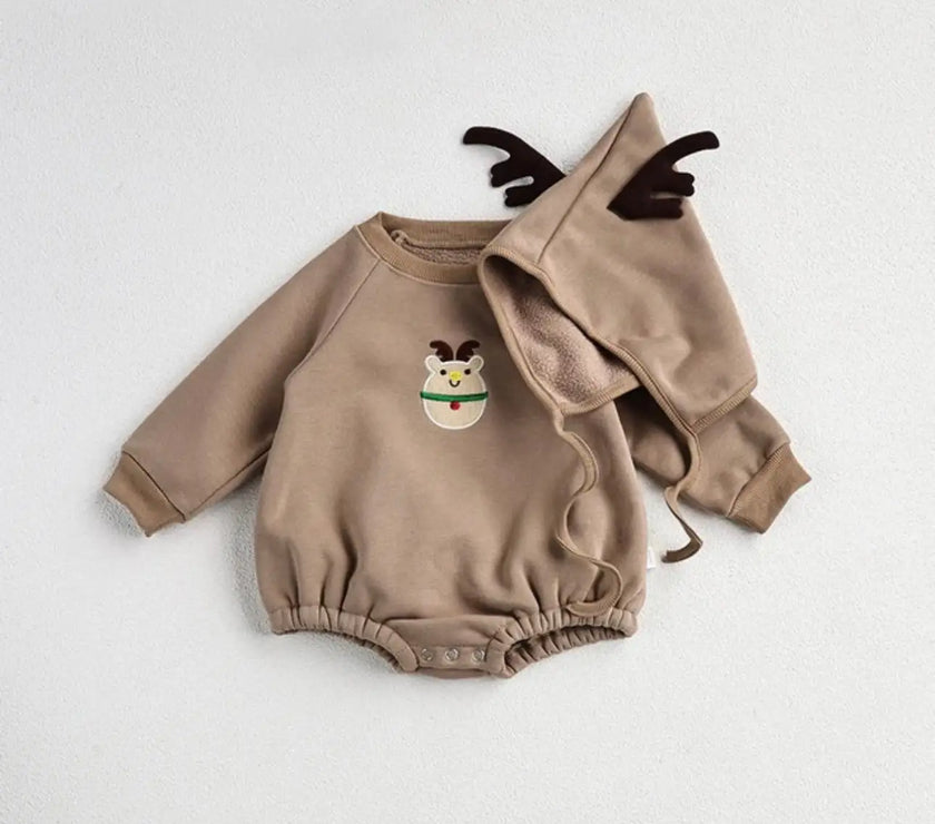 One Piece Embroidery Santa Clause Baby Clothing