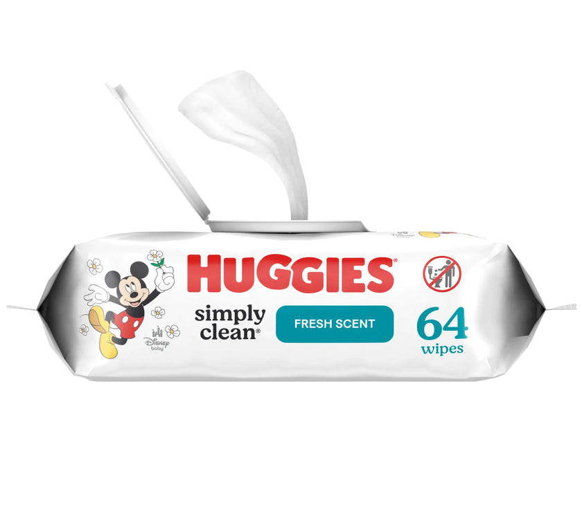 Huggies Fresh Scented Baby Wipes - 64 Count