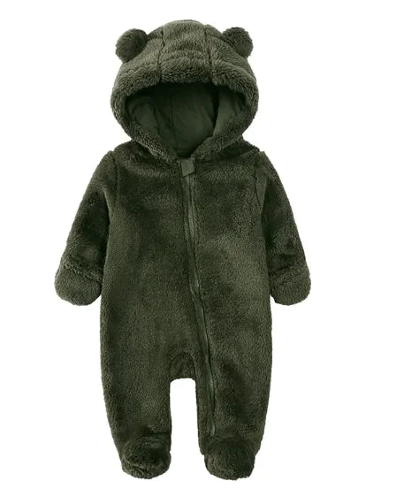 Cozy Flannel Baby Romper