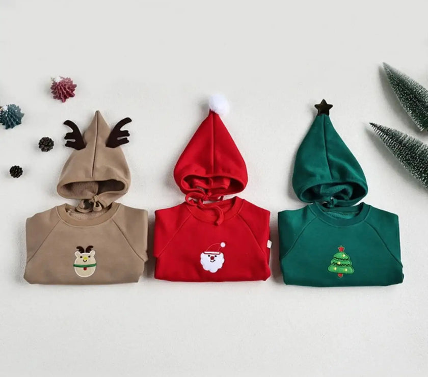 One Piece Embroidery Santa Clause Baby Clothing