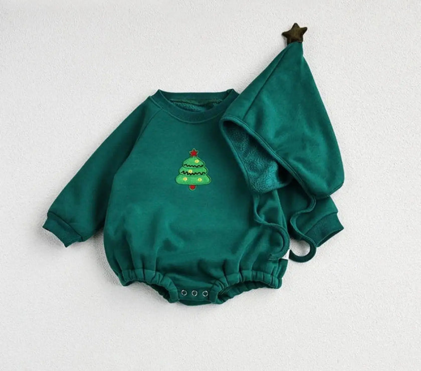 One Piece Embroidery Santa Clause Baby Clothing