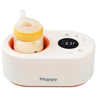 Phanpy Water-Free Bottle Warmer 12-in-1 Multifuntion Fast Baby Bottle Warmer for Breastmilk Bottle Warmer for Travel Milk Warmer for Baby with Adjustable Temp Memory Function