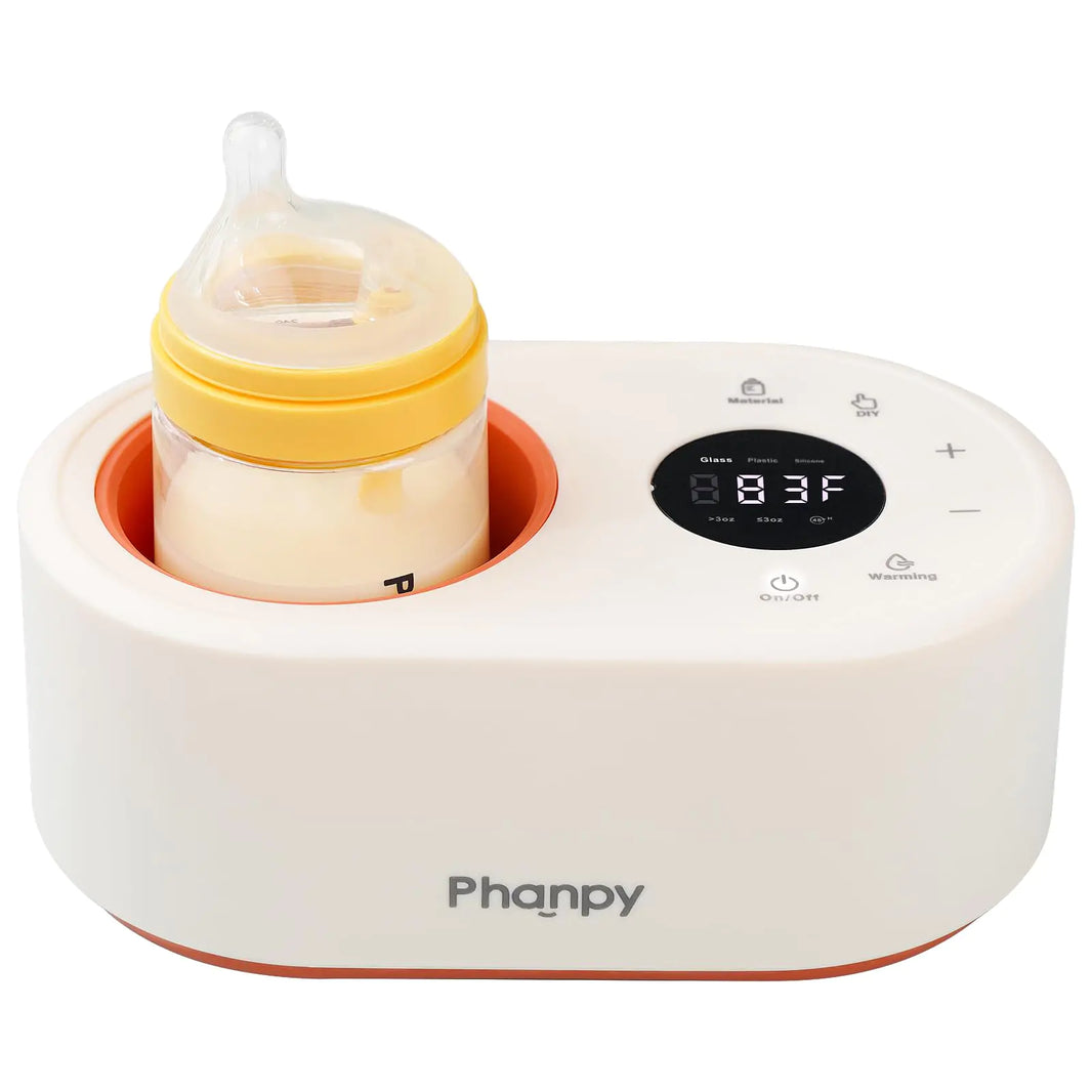 Phanpy Water-Free Bottle Warmer 12-in-1 Multifuntion Fast Baby Bottle Warmer for Breastmilk Bottle Warmer for Travel Milk Warmer for Baby with Adjustable Temp Memory Function